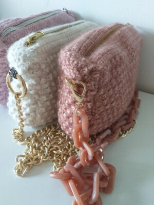 Model ELLA - hæklet taske/clutch